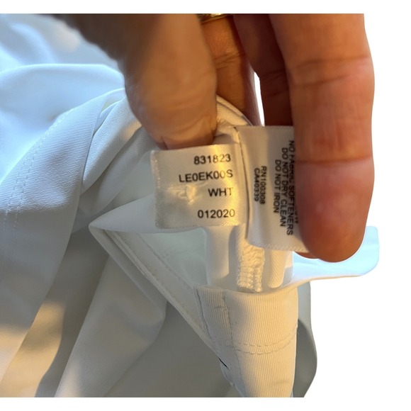 Womens Peter Millar White Golf Polo L Performance UPF 50 Sporty Resort Coastal - Picture 11 of 11